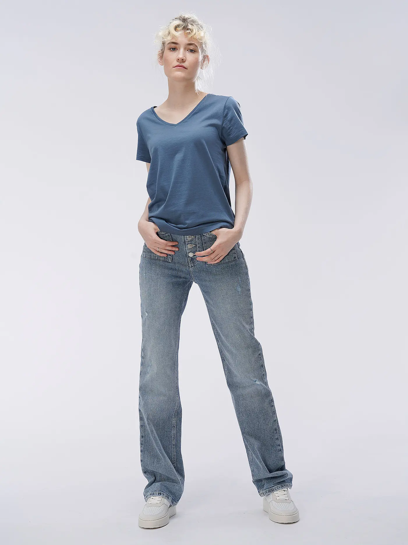 TRUSTED HANDWORK | T-Shirt TOULOUSE | blau